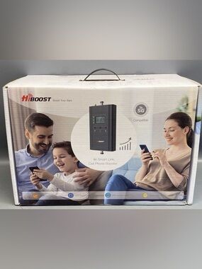 NEW HiBoost 4k Smart Link Cell Phone Signal Booster System, Model:F10G-5S-IoT